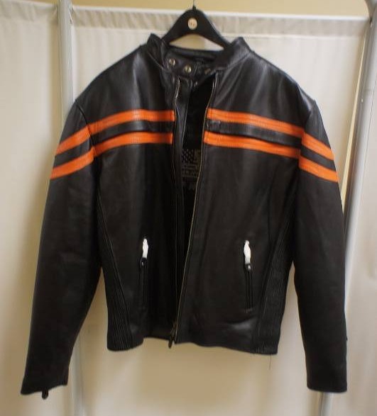 lot 6 image: USA Bikers Dream Apparel Leather Jacket