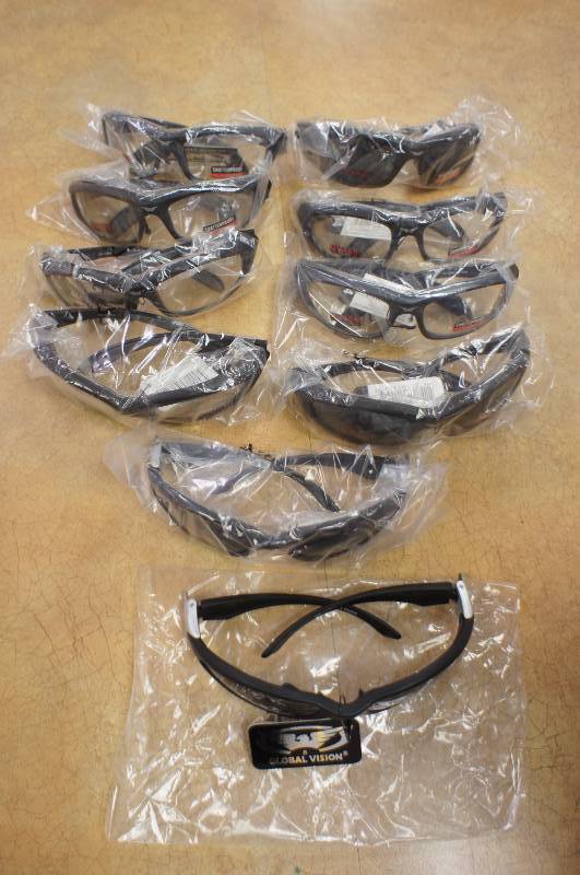 lot 10 image: Global Vision Shatterproof Glasses - 10 pack