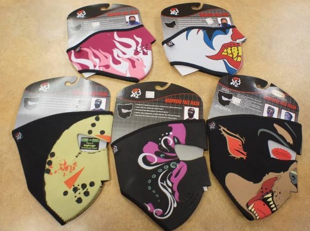 lot 14 image: Neoprene Motorcycle Face Masks