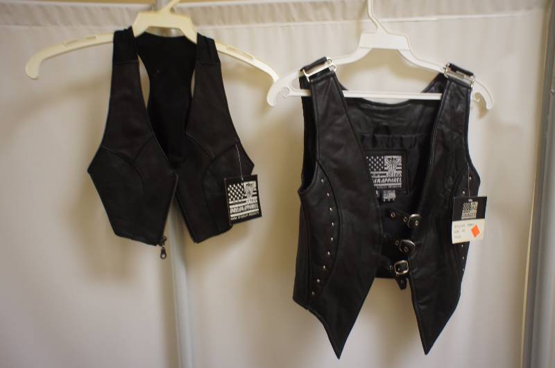lot 29 image: USA Bikers Dream Apparel Womens Leather Tops