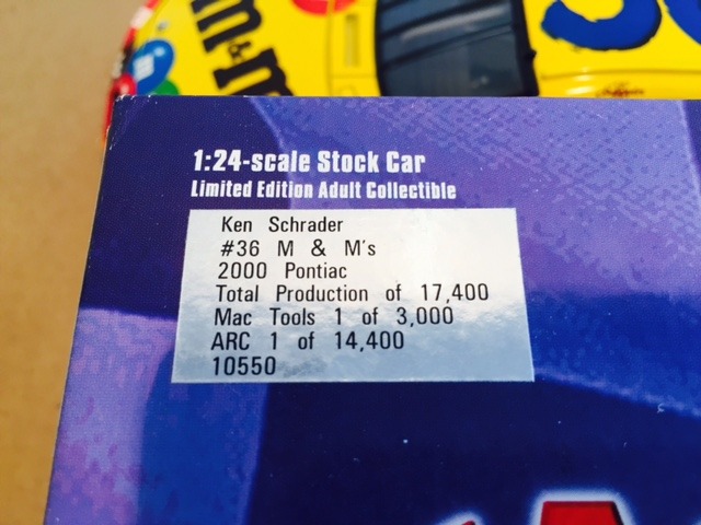 lot 4 image: KEN SCHRADER #36 M&M 2000 PONTIAC