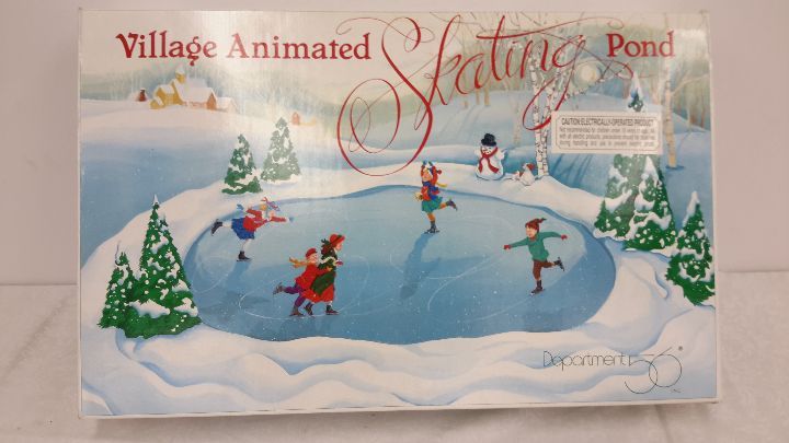 lot 5 image: Department 56 skating pond