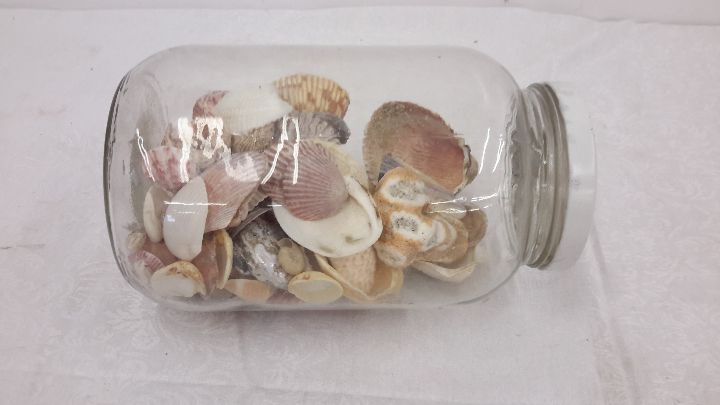 lot 10 image: Jar of shells