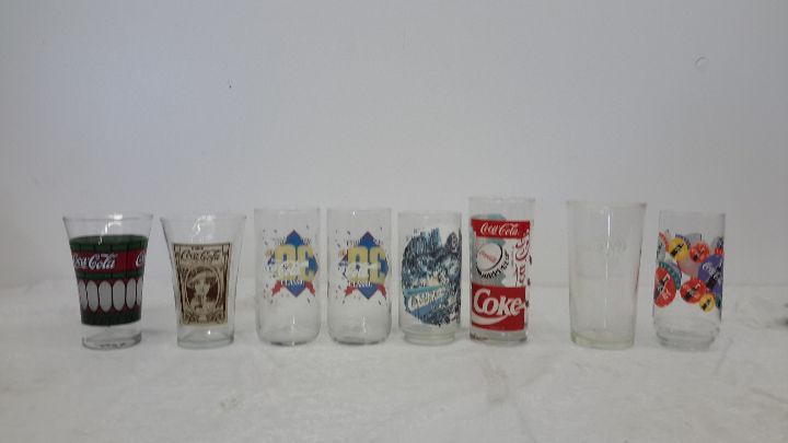 lot 27 image: coke glasses