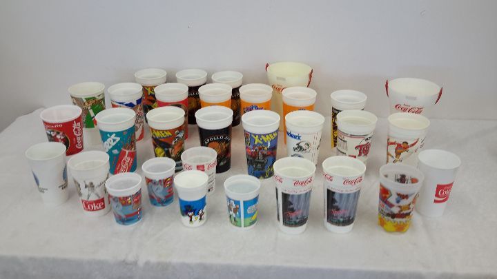 lot 36 image: assorted coke plastic cups, pitchers