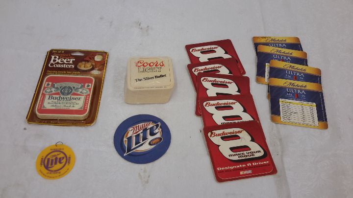 lot 42 image: beer coasters