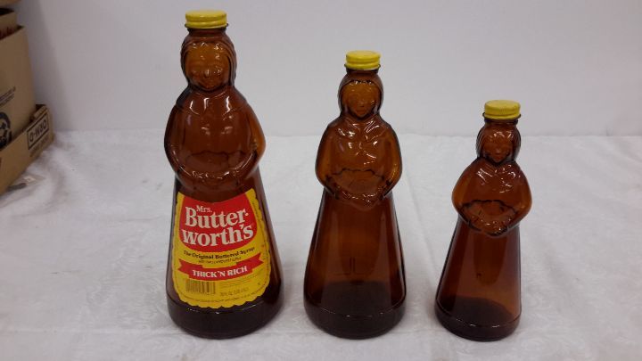 lot 72 image: Mrs. Butterworths glass vintage