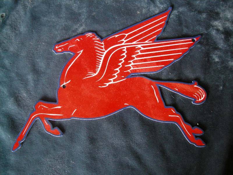 lot 34 image: Red Pegasus sign