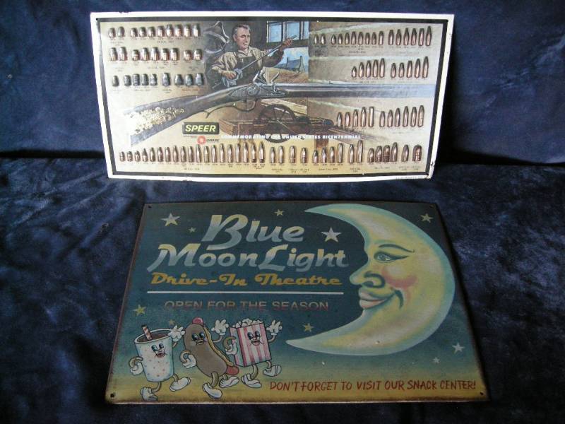 lot 40 image: Tin signs