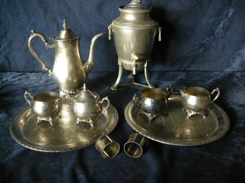 lot 45 image: Antique service pieces