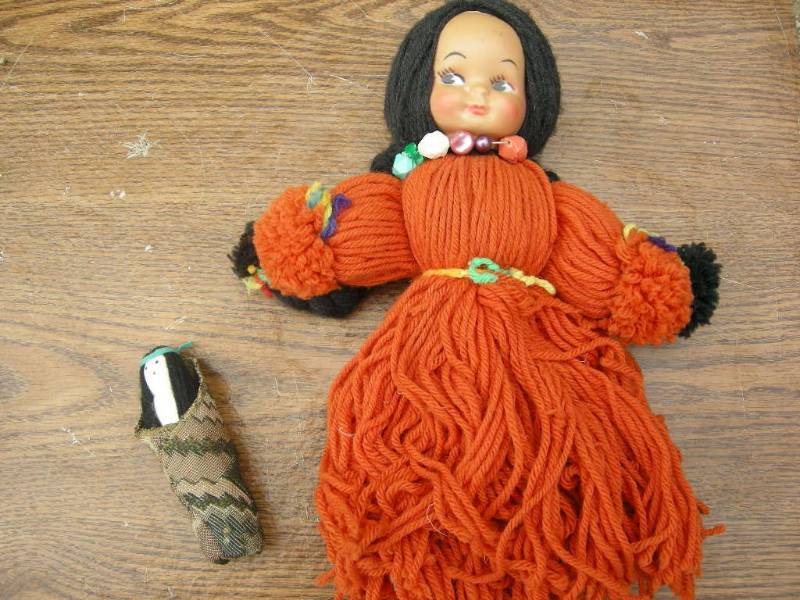 lot 47 image: Vintage yarn doll