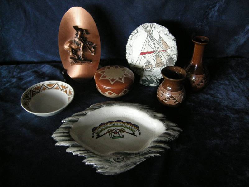 lot 56 image: Native American pottery pieces