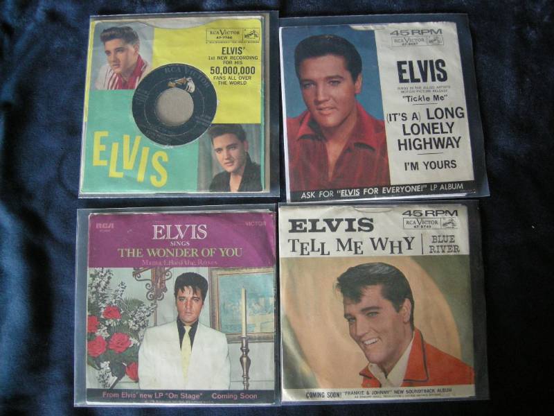 lot 68 image: Elvis 45s records
