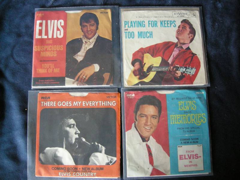 lot 70 image: Elvis 45s records