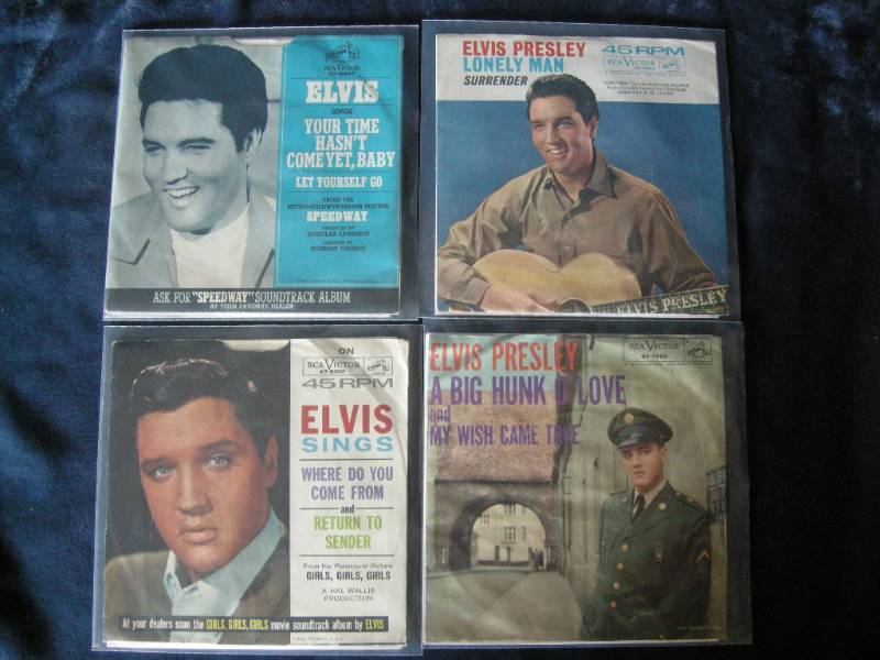 lot 74 image: Elvis 45s records