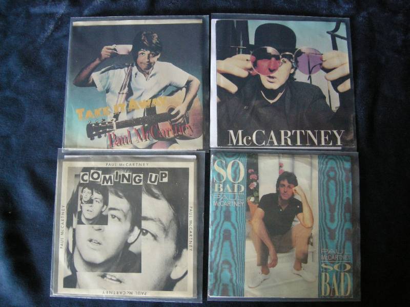 lot 75 image: Paul McCartney 45s records