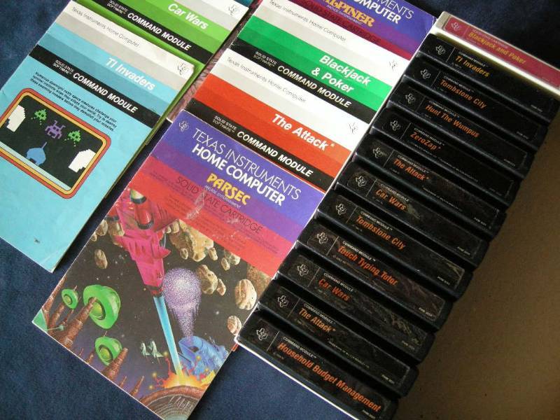 lot 85 image: Vintage Ti99 games