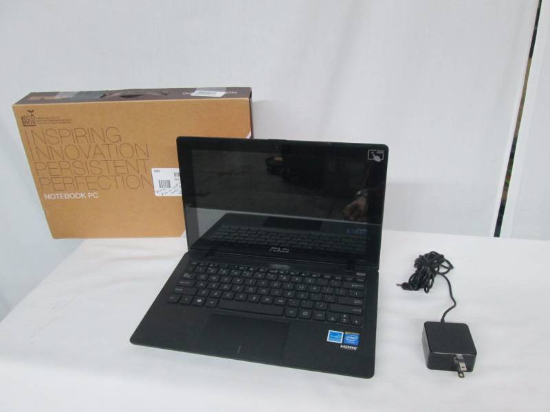 lot 40 image: ASUS 11.6 Touch Screen Windows 8.1 Laptop - Red