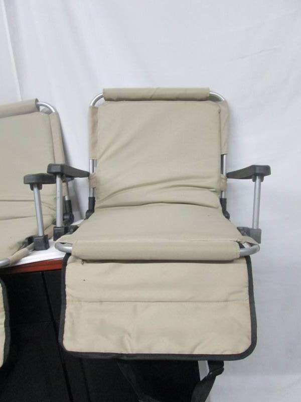 lot 48 image: 3 Portable Bleacher Seat Backs