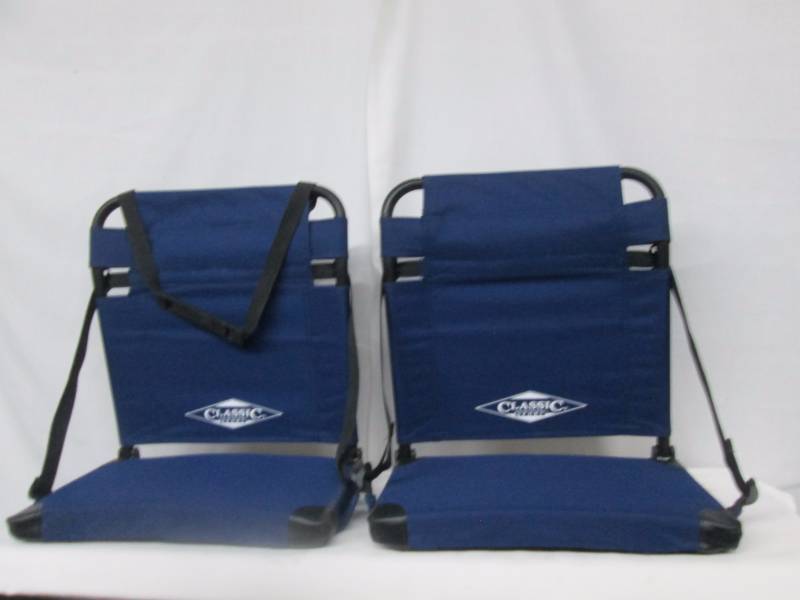 lot 50 image: 2 Portable Bleacher Seat Backs