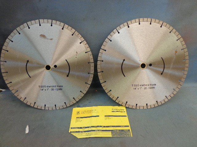 lot 62 image: Diamond saw blades