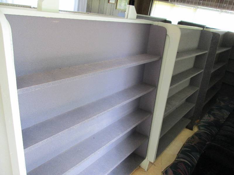 lot 151 image: 3 DVD or Book shelves, great for ot...