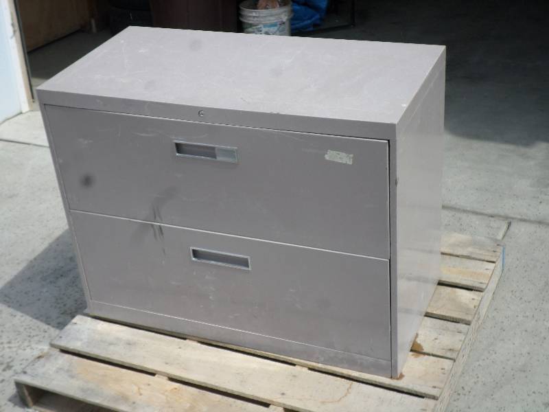 lot 17 image: 2-Drawer Lateral Steel File Cabinet...