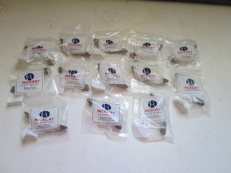 lot 1 image: 13 hickory brand  door handles with...