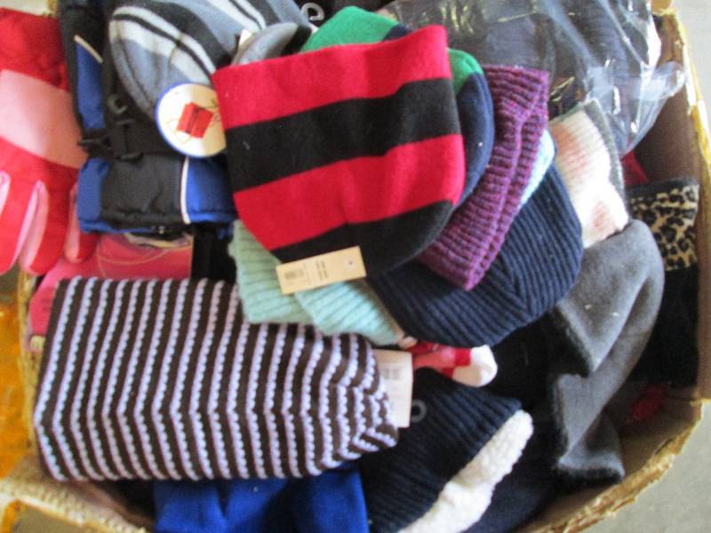 lot 26 image: HUGE box of winter hats new with ta...