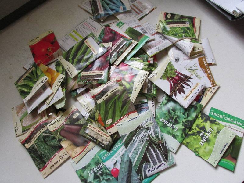 lot 63 image: mixed lot of garden seeds ...
