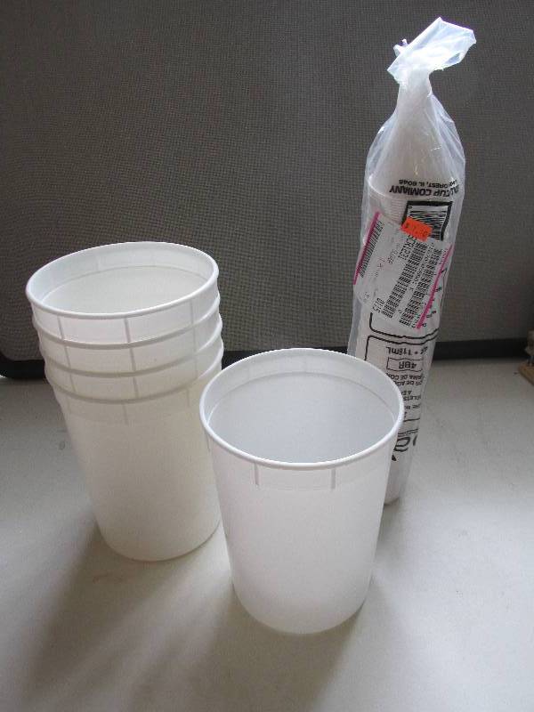 lot 76 image: 5 plastic buckets and cups...