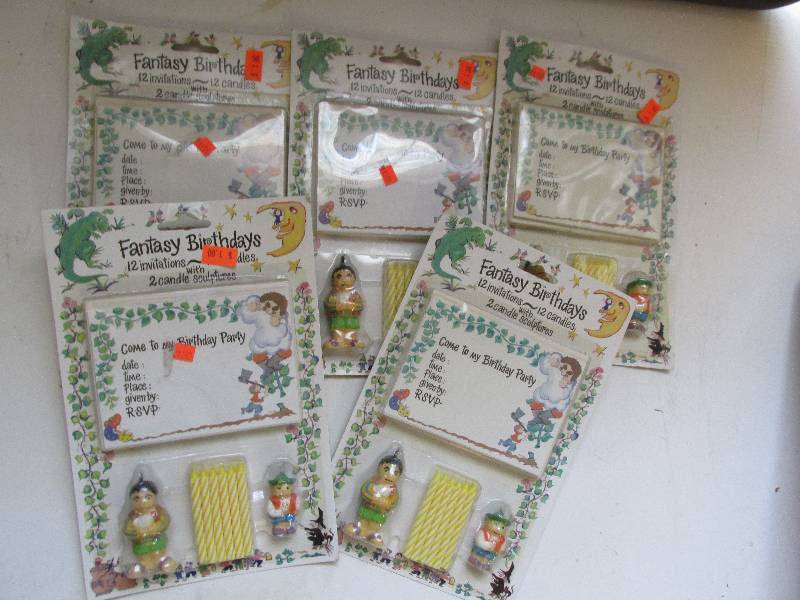 lot 123 image: 5 fantasy birthday 12 invitations 1...
