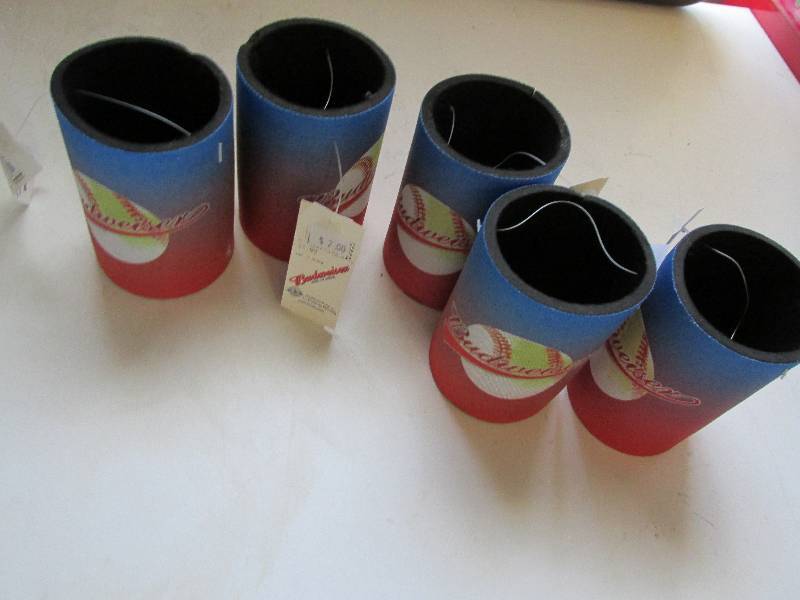 lot 126 image: 5 budwiser drink holders...