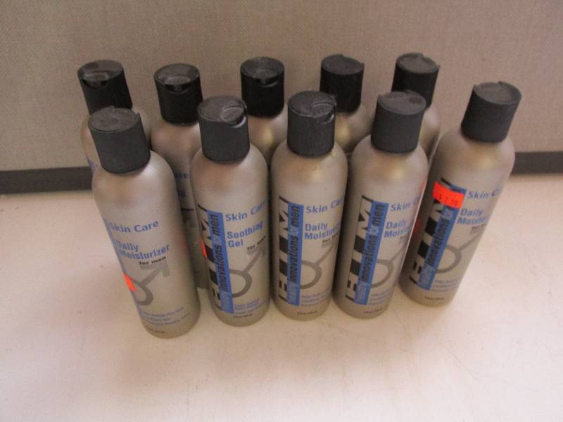 lot 137 image: 10 bottles of moisturizer for men...
