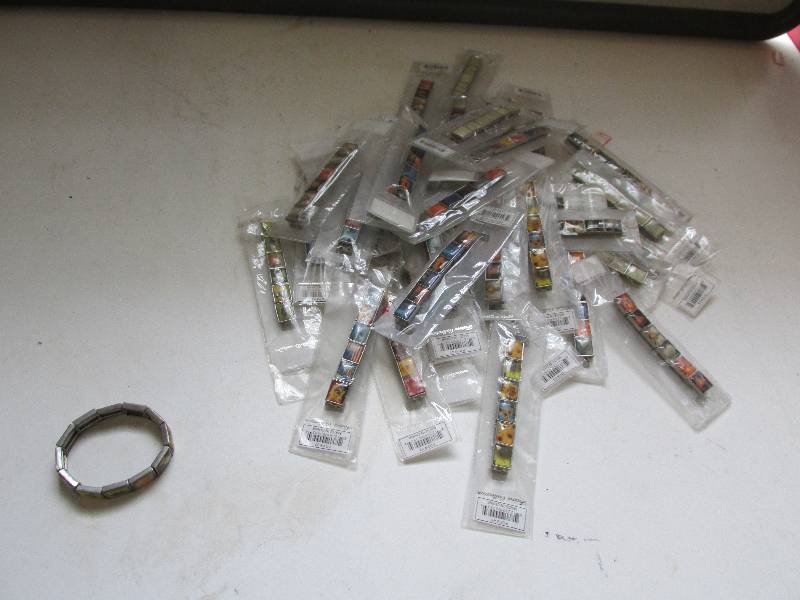 lot 163 image: 38 pitcure bracelets new...