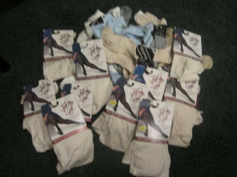 lot 265 image: lot of tights and dress socks, vari...