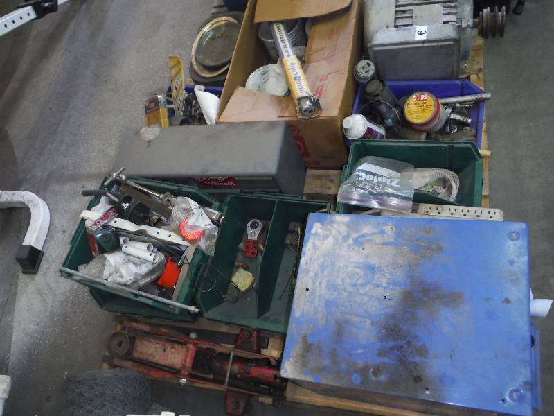 Pallet of Misc. Auto Parts and hardware