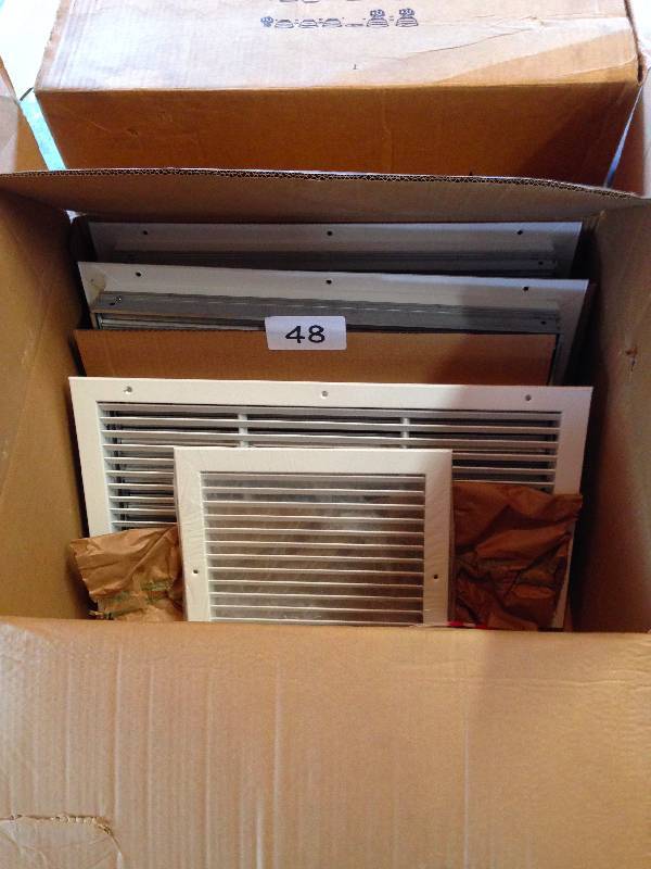 Box of misc. vent grates