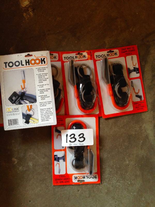 Lot of 6 Tool Hook accessories