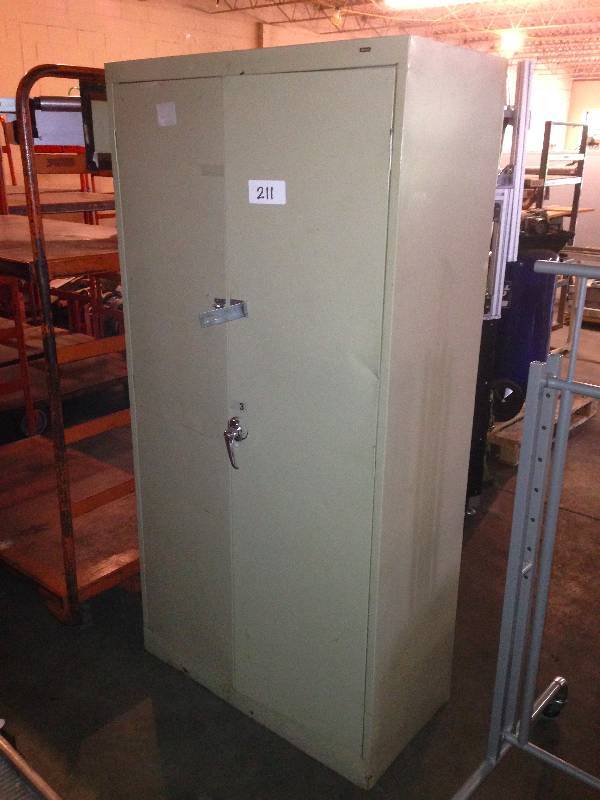 Metal cabinet.