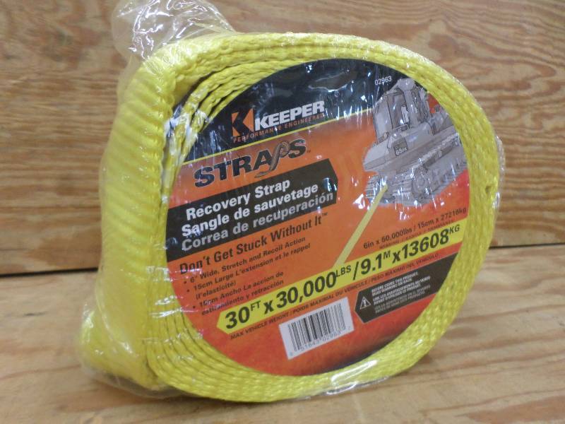 New Keeper 30ft 30000# Recovery Str...