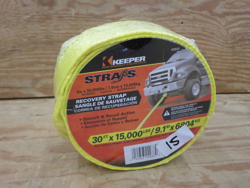 New Keeper 30ft 15000# Recovery Str...