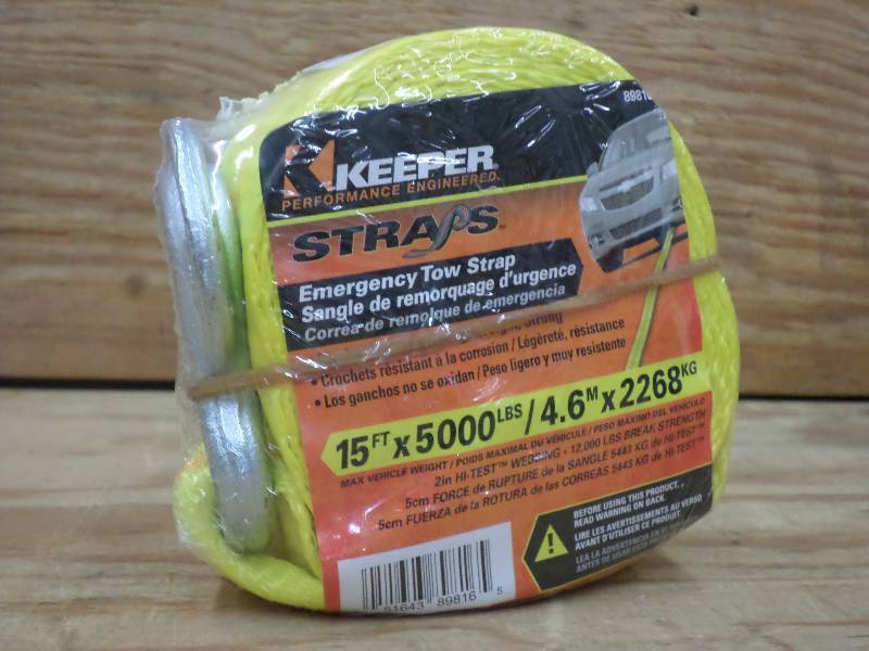 New Keeper 15ft 5000# Tow Strap ...