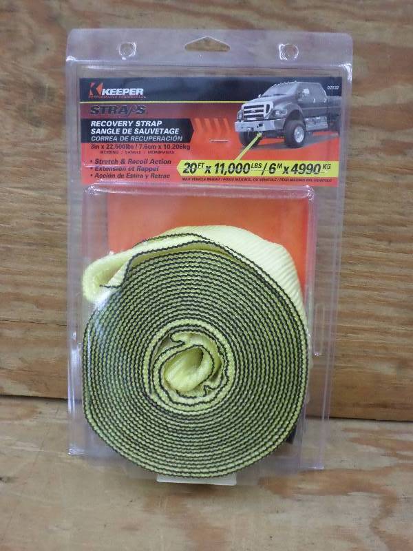New Keeper 20ft 11000# Recovery Str...