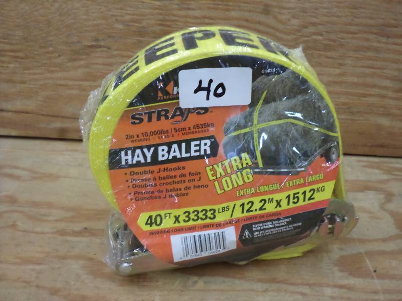 New Keeper Hay Baler 40ft 333# Ratc...
