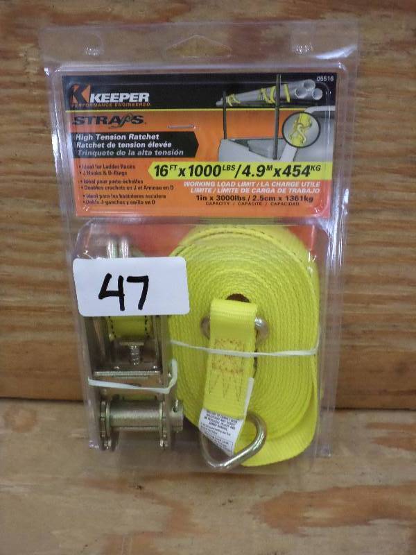 New Keeper 16ft 1000# Ratchet Strap...