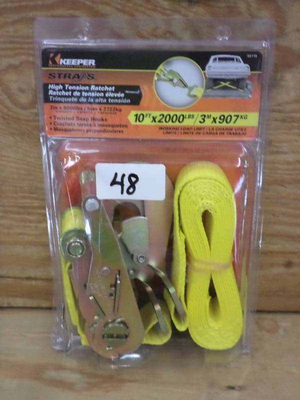 New Keeper 10ft 2000# Ratchet Strap...