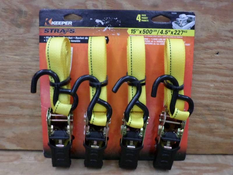 New Keeper 4-Pack Of 15ft 500# Ratc...