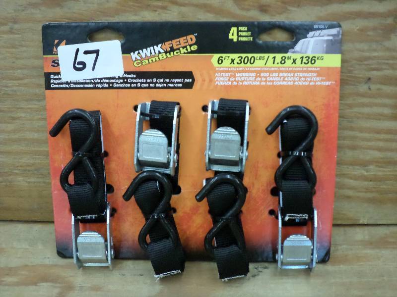 New Keeper 4-Pack Of 6ft 300# Strap...