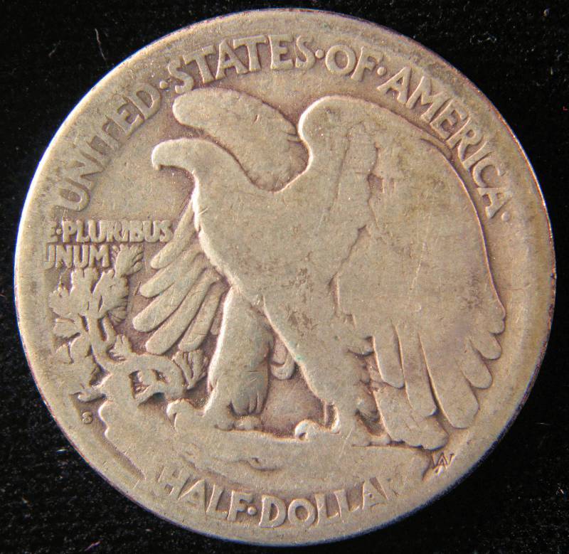 1920 S WALKING LIBERTY SILVER HALF